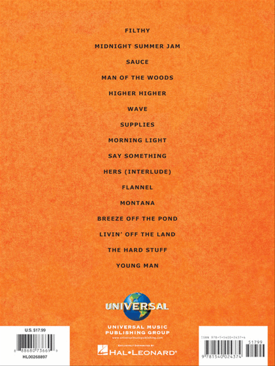 Justin Timberlake - Man of the Woods Piano, Vocal, Guitar scores gallery preview page 6