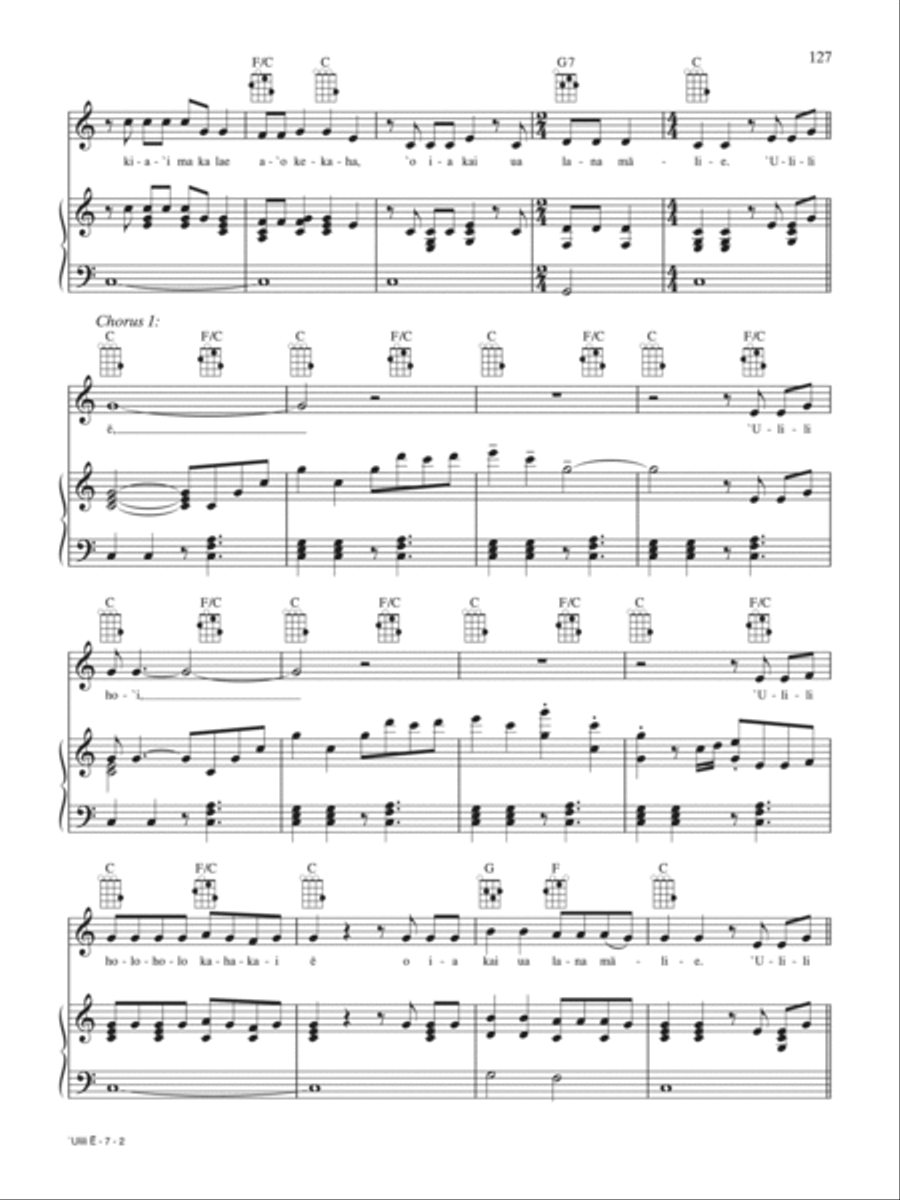 ‘Ulili E Piano, Vocal, Guitar scores gallery preview page 2