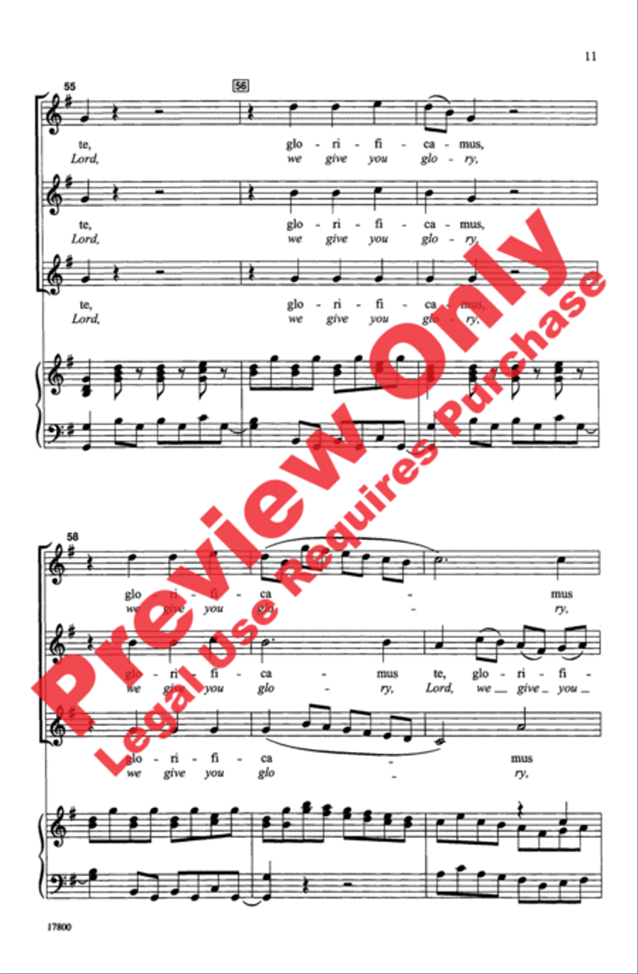 Gloria Women's Choir scores gallery preview page 11