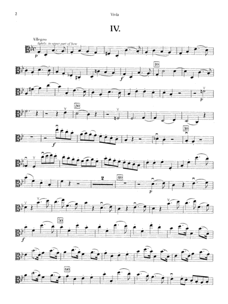 Mozart's Symphony No. 25 in G Minor, 3rd & 4th Movements: Viola