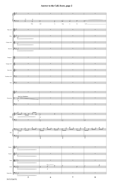 Answer to the Call - Orchestral Score and Parts