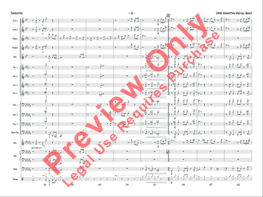 Upper Manhattan Medical Group Jazz Ensemble scores gallery preview page 19