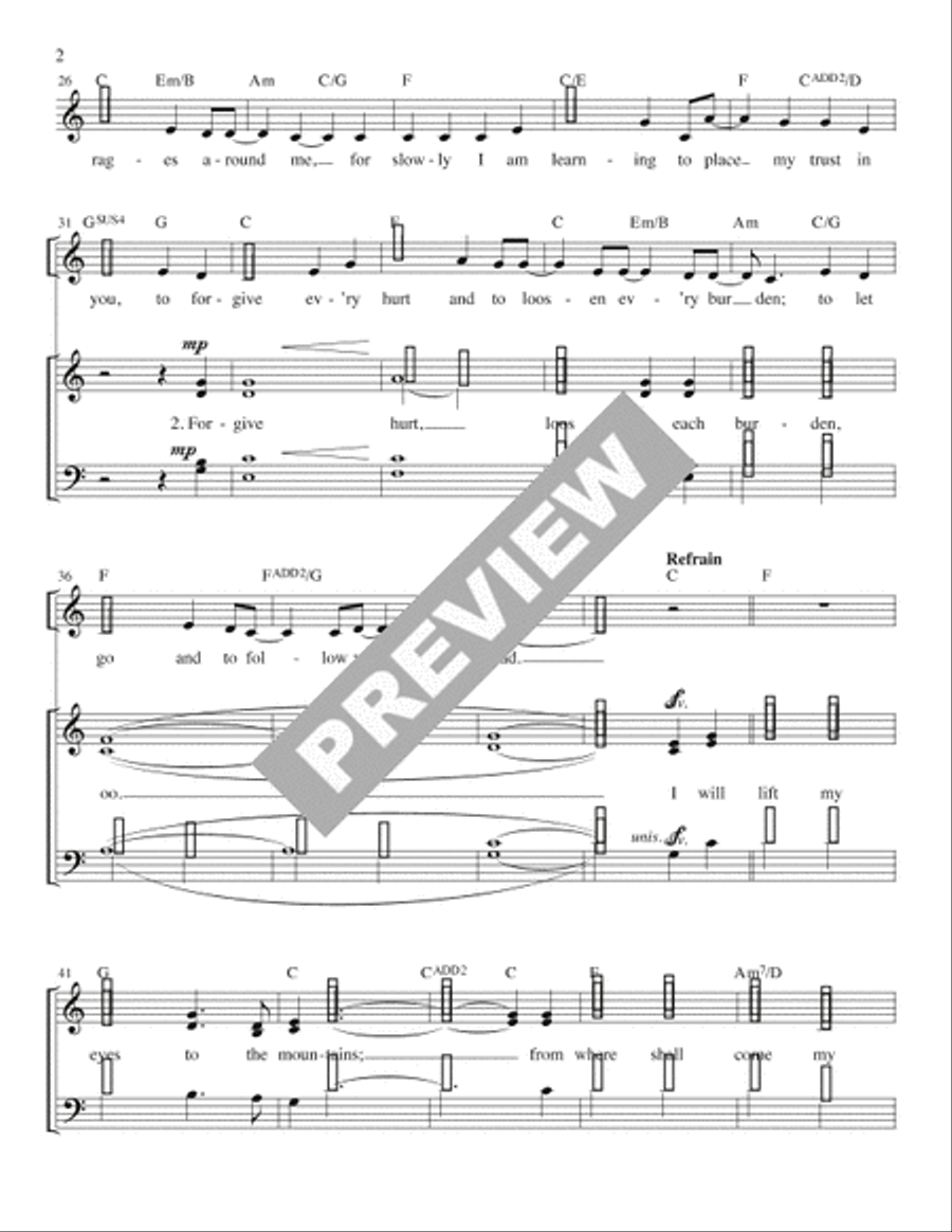 I Will Lift My Eyes - Guitar edition Guitar scores gallery preview page 3