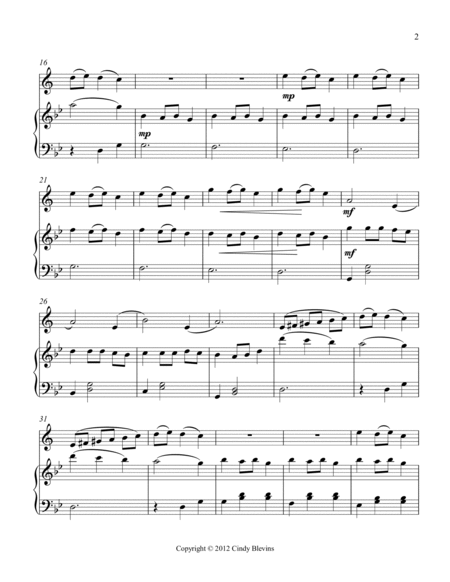 Carol of the Bells, for Piano and Clarinet image number null