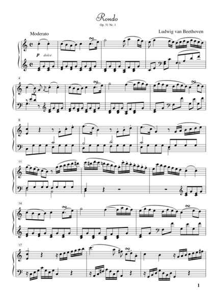 Rondo in C major, Op. 51 No. 1