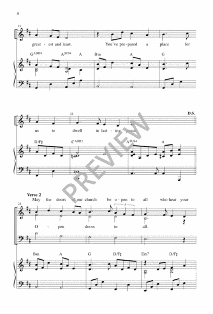 Bless These Walls 3-Part scores gallery preview page 4