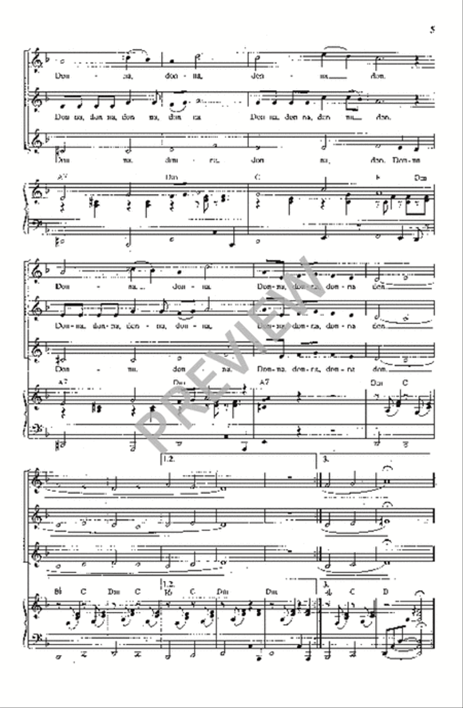 Donna, Donna SSA scores gallery preview page 6