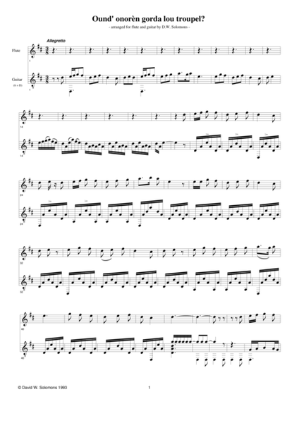 Ound onoren for flute and guitar image number null