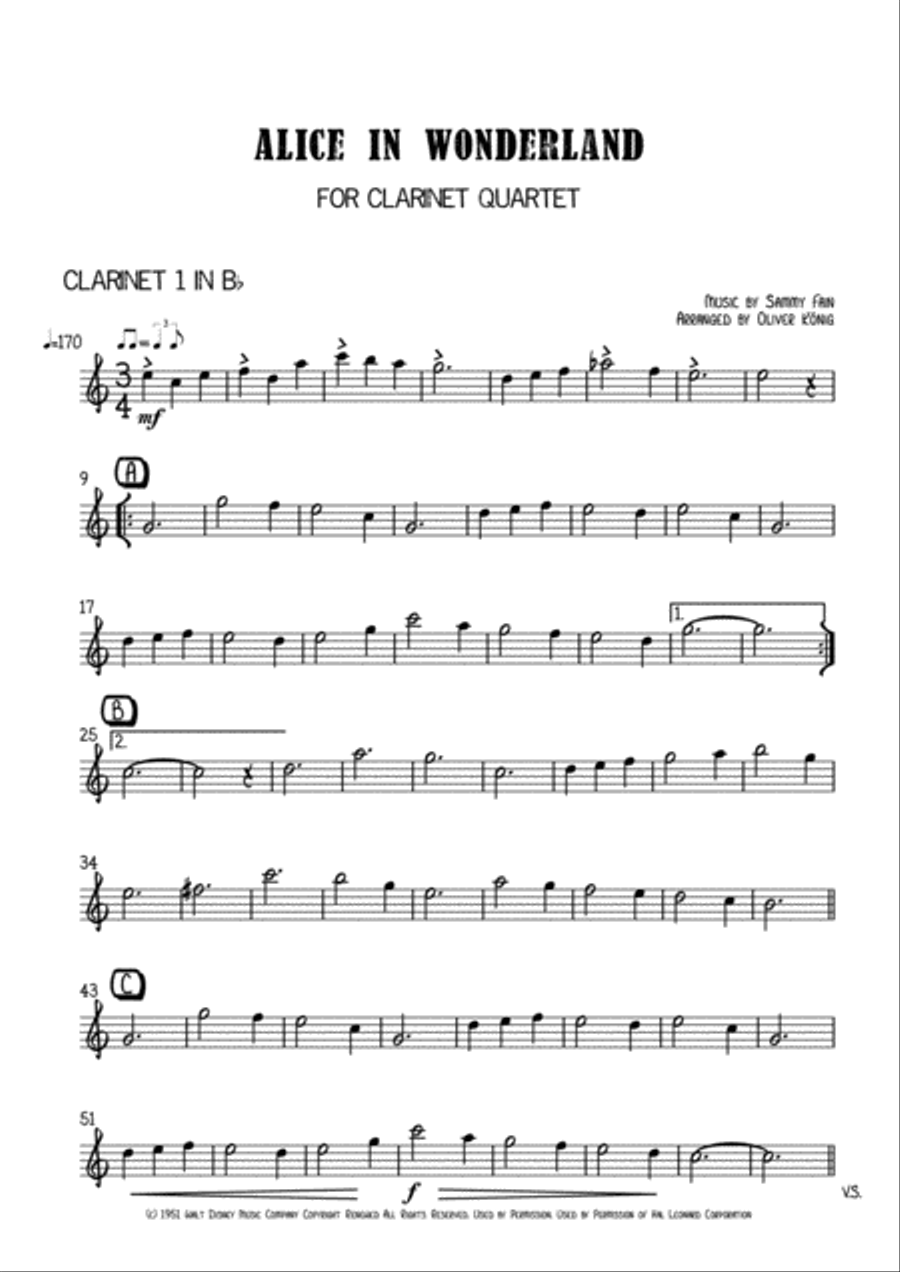 Alice In Wonderland from Walt Disney's ALICE IN WONDERLAND Jazz Ensemble scores gallery preview page 2