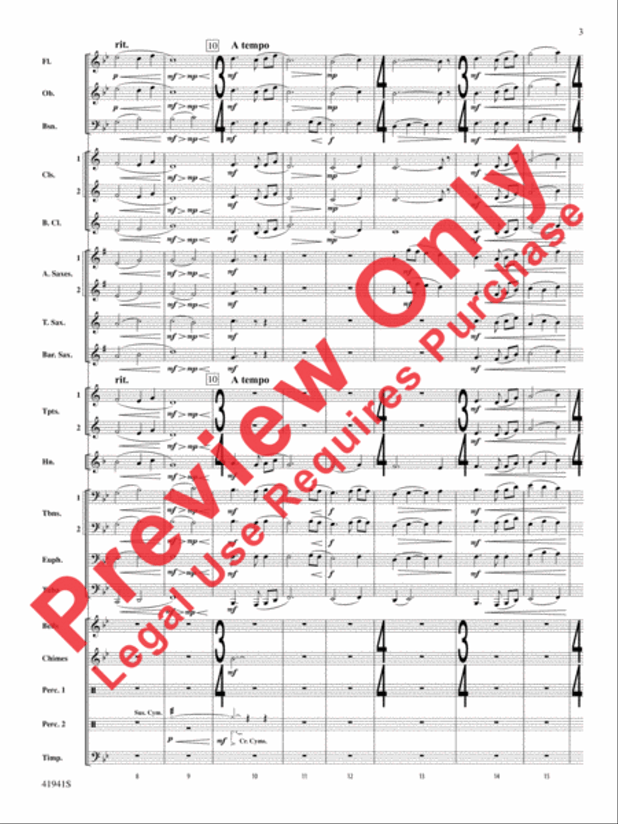 Forgotten Heroes Concert Band scores gallery preview page 4