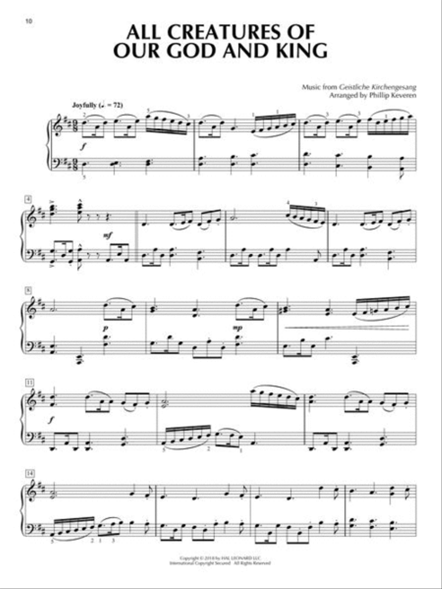 The Essential Hymn Anthology Piano Solo scores gallery preview page 8