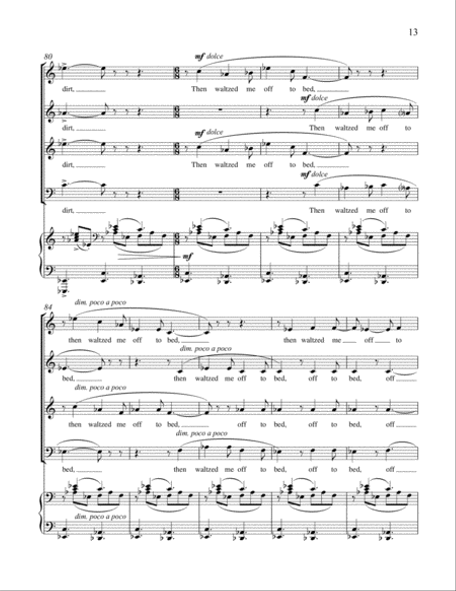 My Papa's Waltz 4-Part scores gallery preview page 8