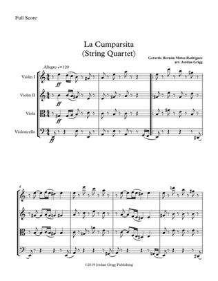 Book cover for La Cumparsita (String Quartet)