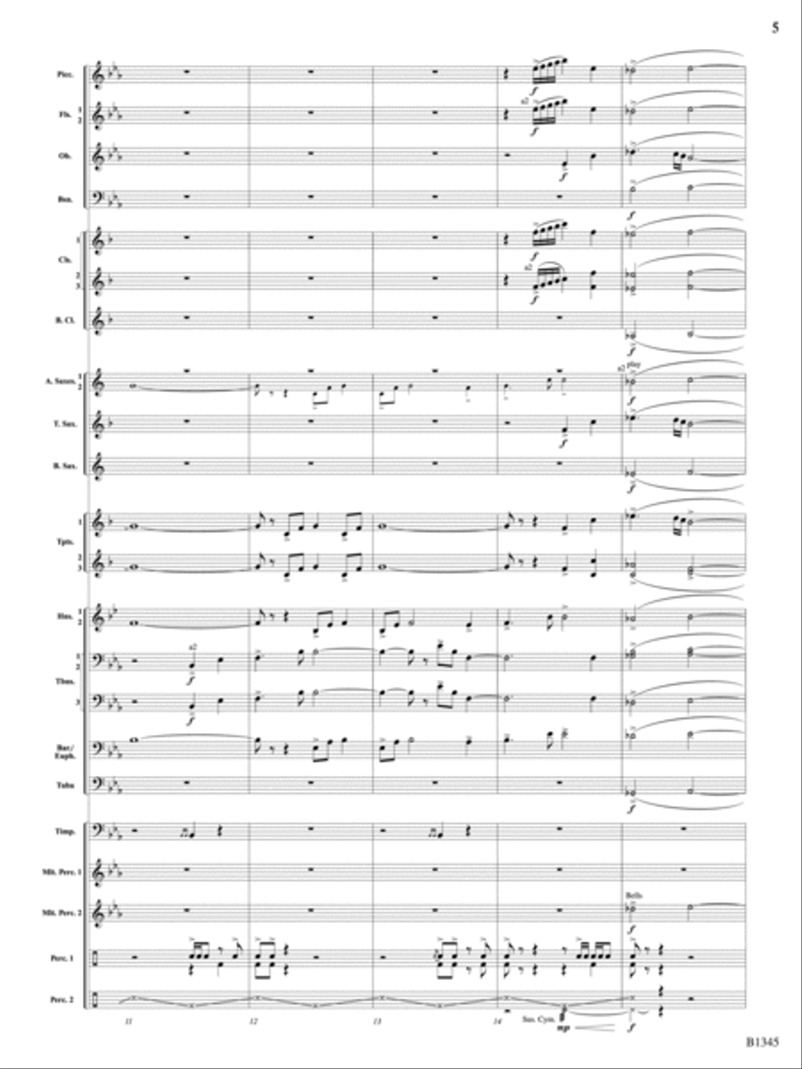 Fanfare and Jubilation: Score Concert Band scores gallery preview page 5