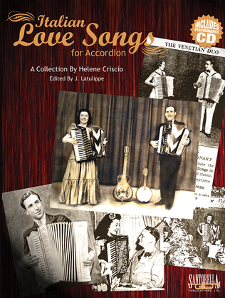 Book cover for Italian Love Songs for Accordion with CD
