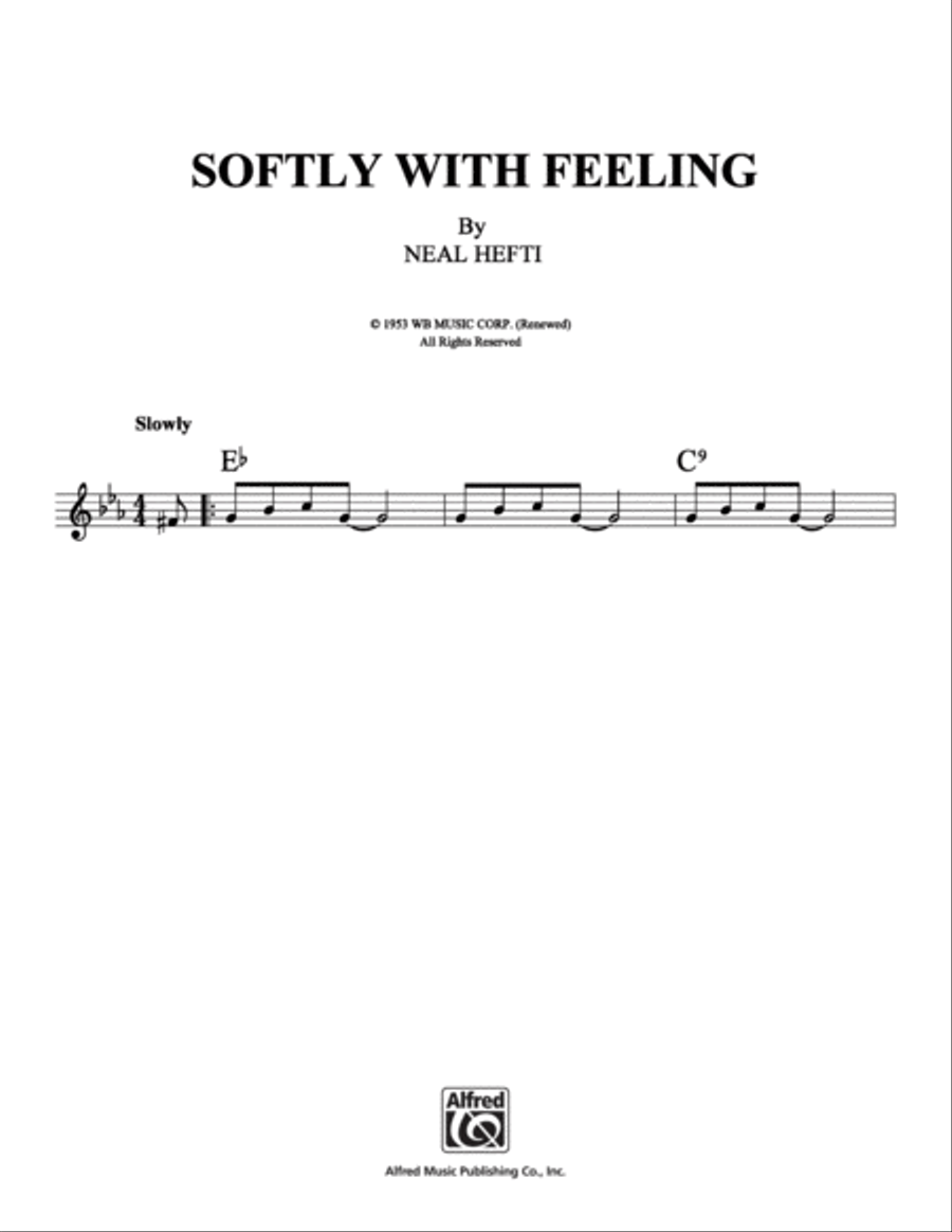 Softly with Feeling School and Community scores gallery preview page 1