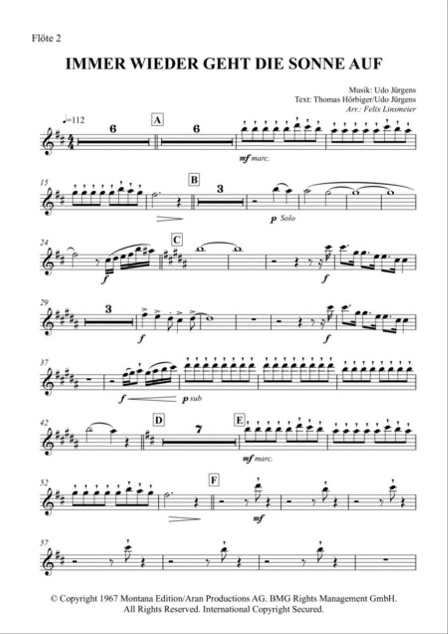 Immer Wieder Geht Die Sonne Auf Full Orchestra scores gallery preview page 3