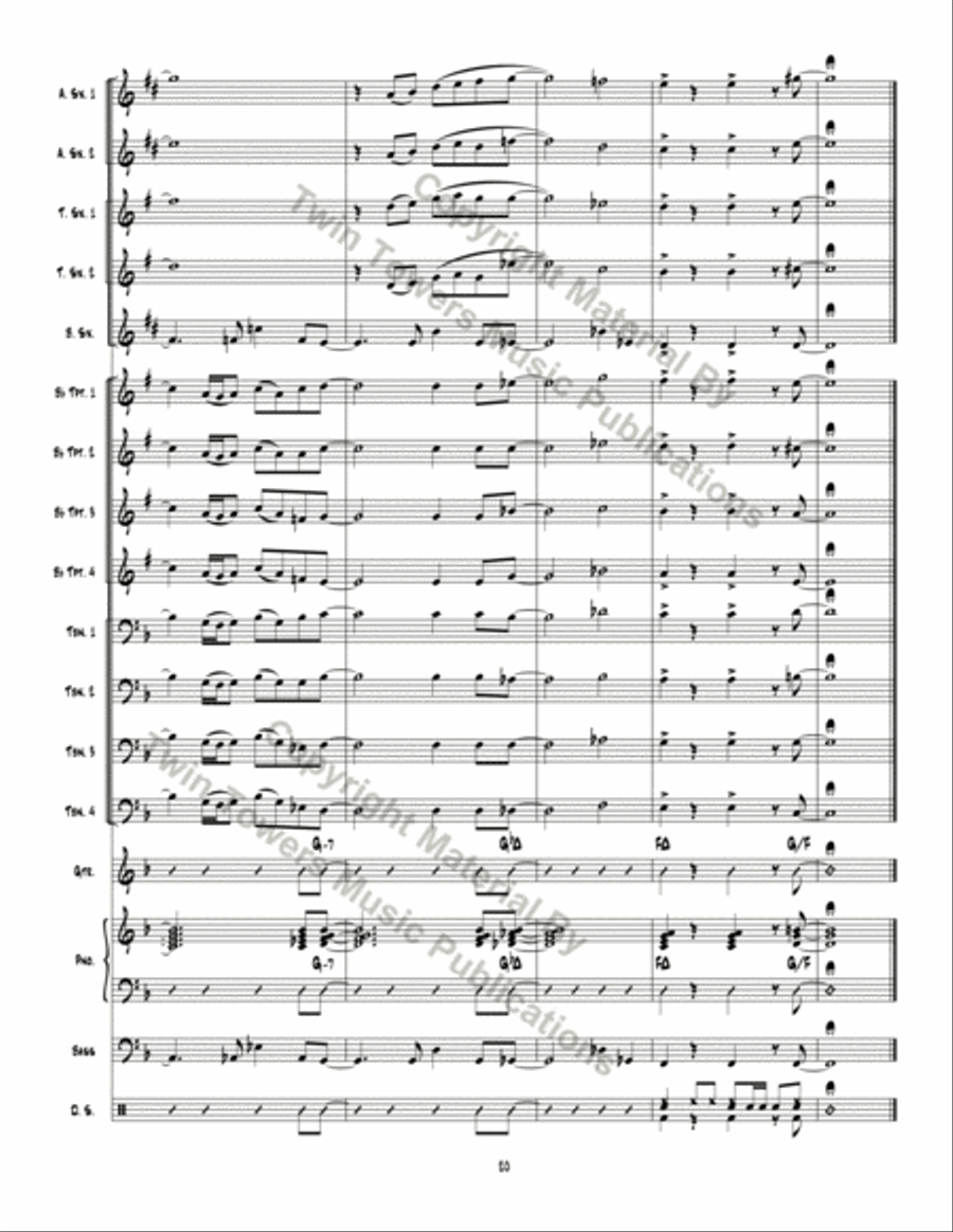 Man Ain't Said My Name Jazz Ensemble scores gallery preview page 21