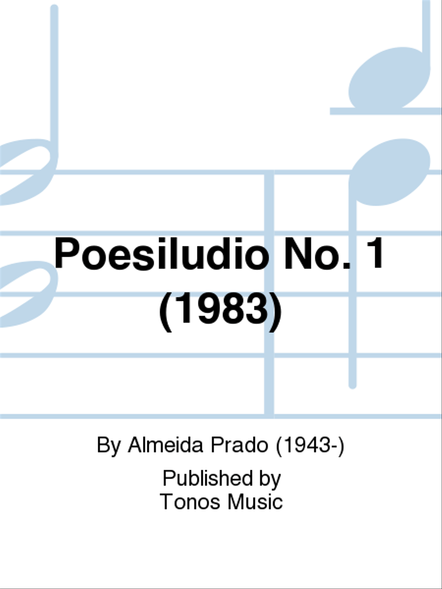 Poesiludio No. 1 (1983) Guitar scores gallery preview page 1