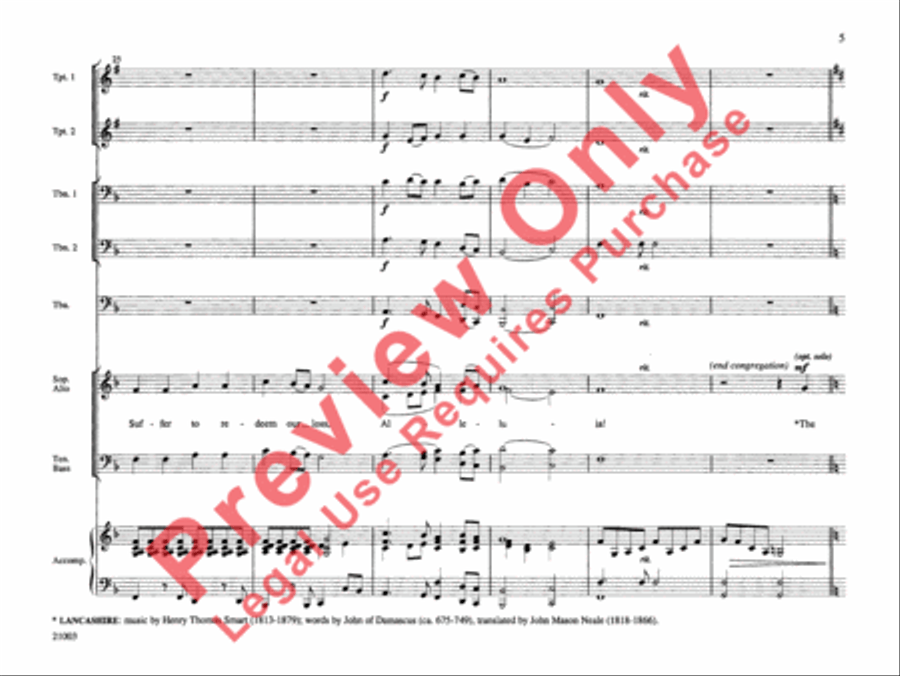 Risen Today! (An Easter Medley) Choir scores gallery preview page 6