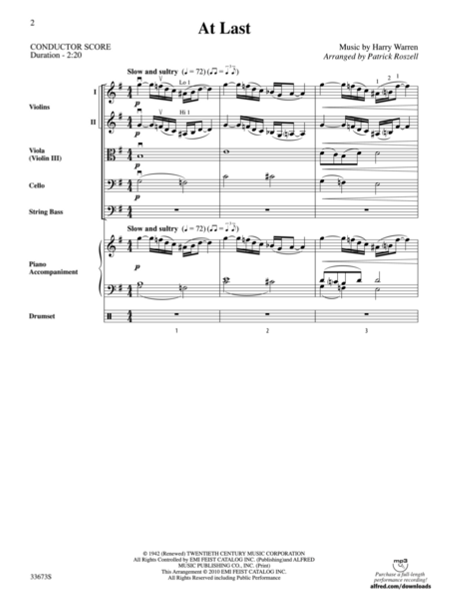 At Last String Orchestra scores gallery preview page 2