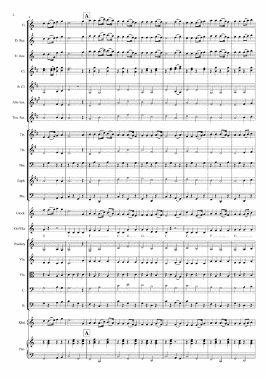 Anniversary Quick March (Mixed Ensemble) Large Ensemble scores gallery preview page 2