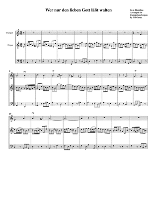 Wer nur den lieben Gott läßt walten (arrangement for trumpet and organ)