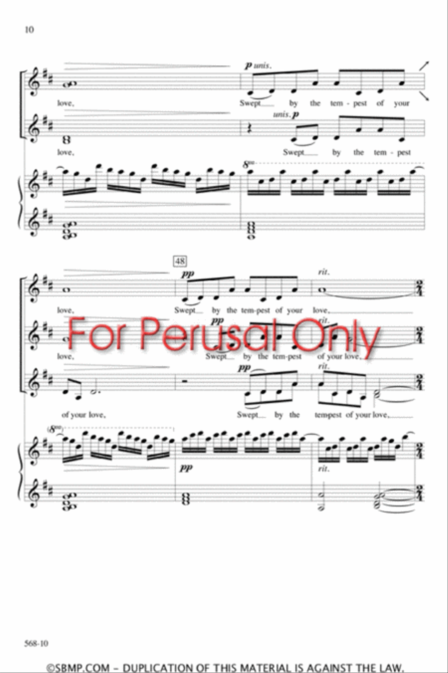 I Am Not Yours - SSAA Octavo SSAA scores gallery preview page 9
