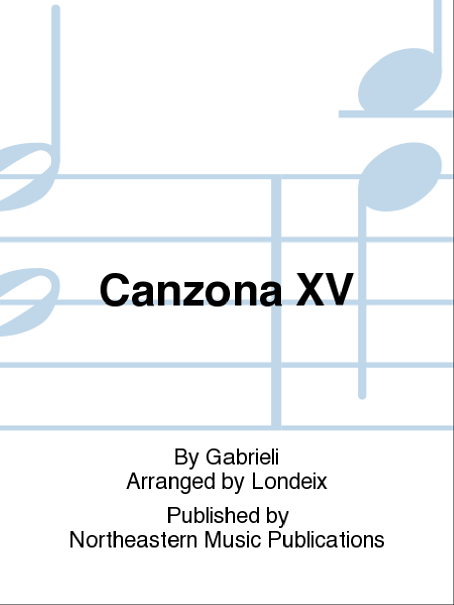 Canzona XV Saxophone scores gallery preview page 1