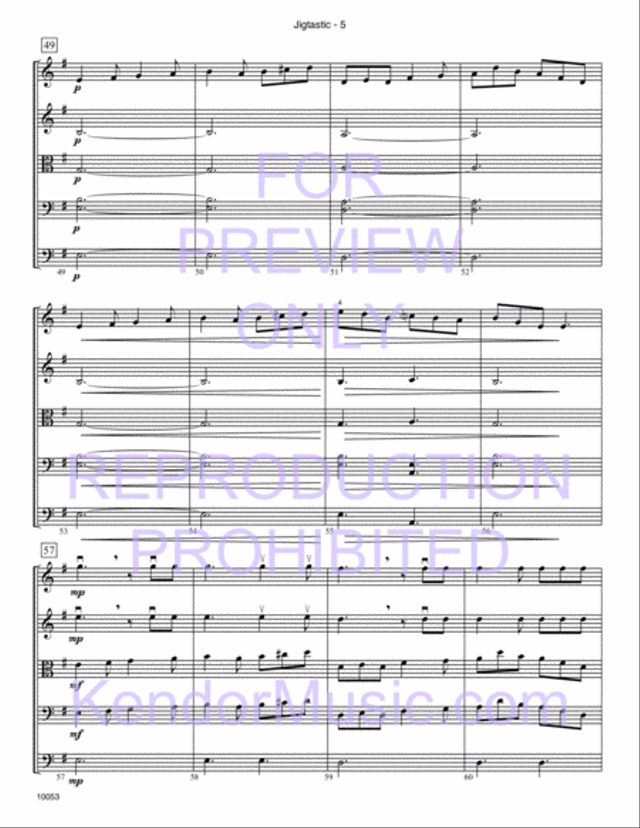 Jigtastic String Orchestra scores gallery preview page 6
