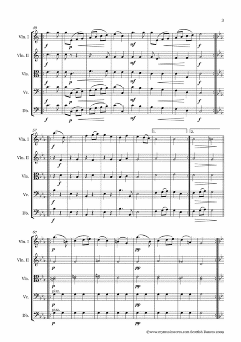 Dvorak Scottish Dances Op. 41 for String Orchestra image number null