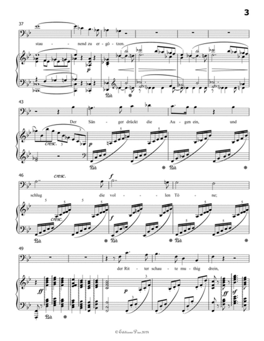 Ballade des Harfners, by Schumann, Op.98a No.2, in B flat Major