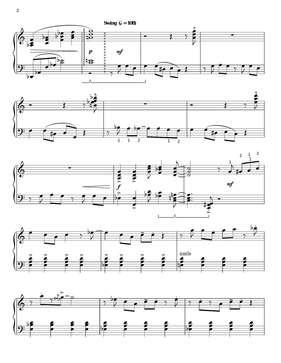 He's Got The Whole World In His Hands (arr. Phillip Keveren) Piano Solo scores gallery preview page 2