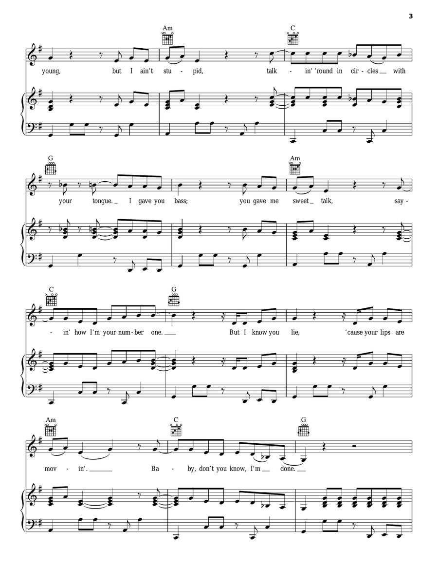 Lips Are Movin Acoustic Guitar scores gallery preview page 3