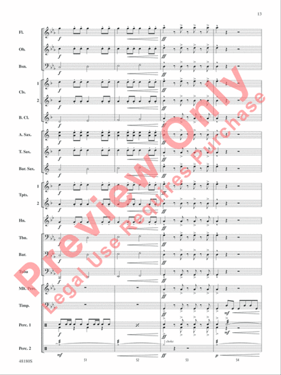Astronomica Concert Band scores gallery preview page 14