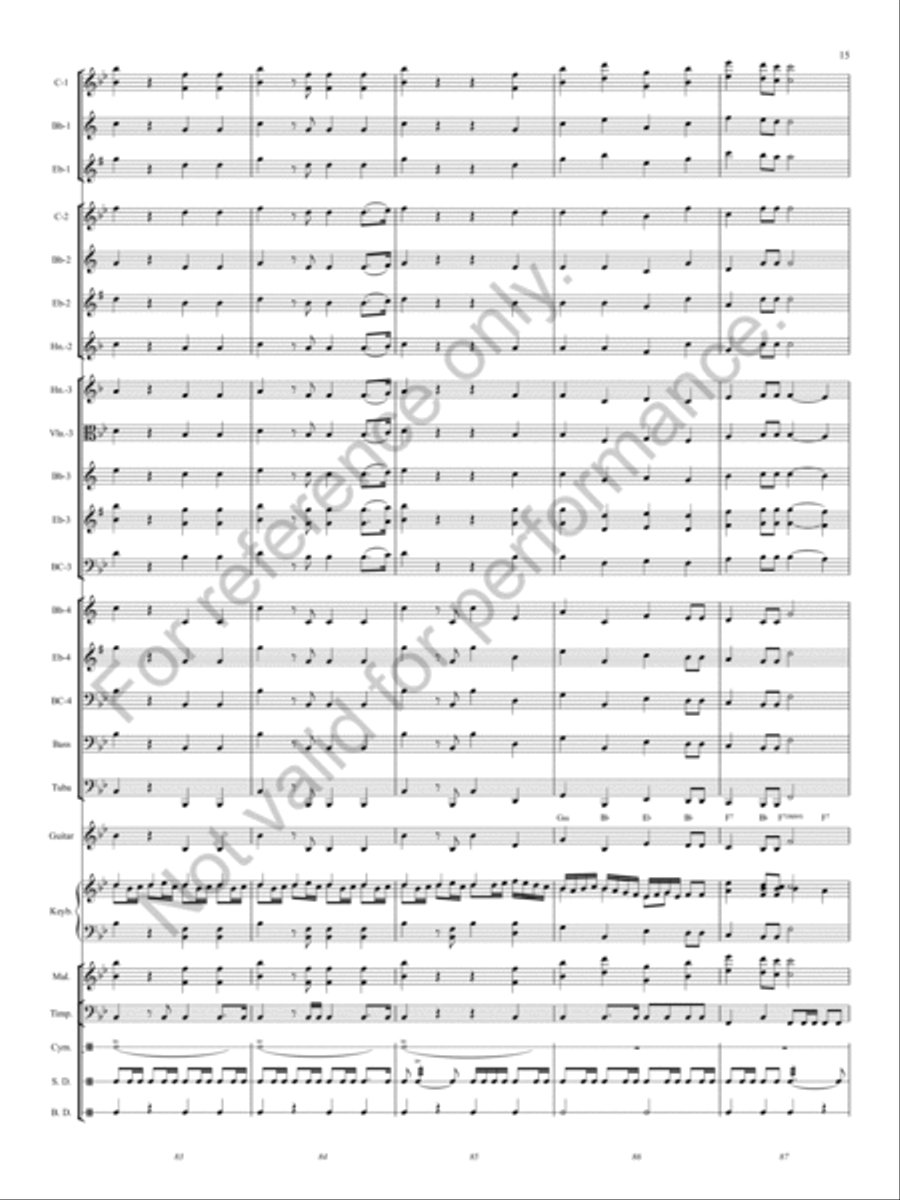 Hallelujah Chorus Concert Band scores gallery preview page 14