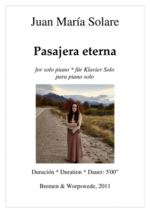 Book cover for Pasajera eterna [piano]