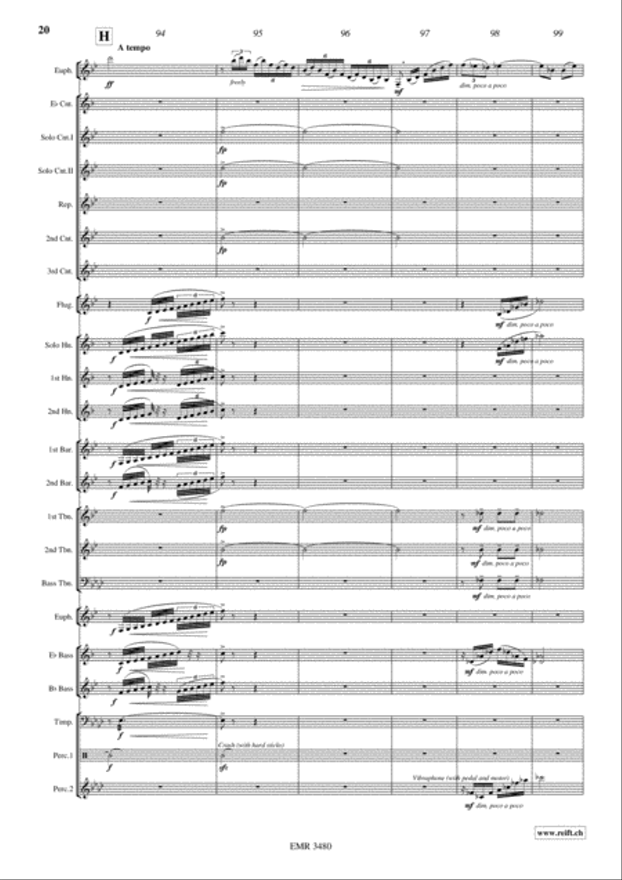 Devil's Concertino Devil's Concertino Brass Band scores gallery preview page 21