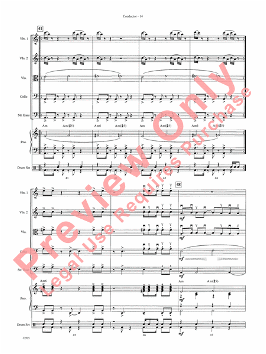 Great Movie Themes Great Movie Themes String Orchestra scores gallery preview page 15