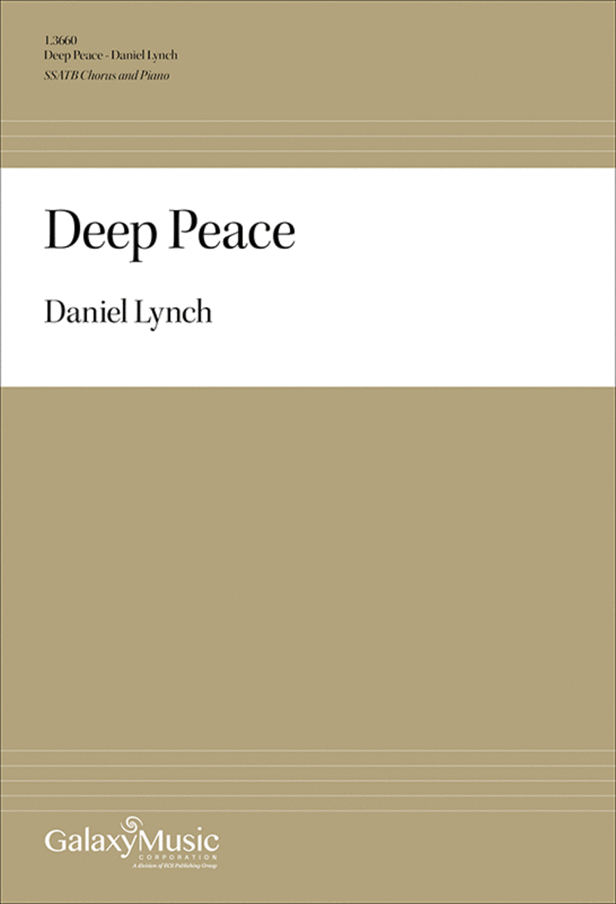 Deep Peace SSATB scores gallery preview page 1
