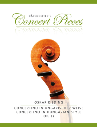 Book cover for Concertino in Hungarian Style in A minor, op. 21