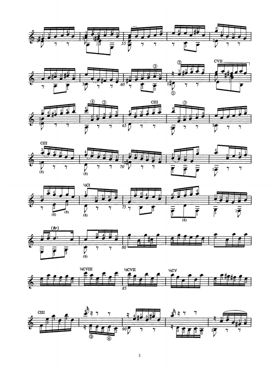 Suite In Gm BWV 995 Acoustic Guitar scores gallery preview page 3