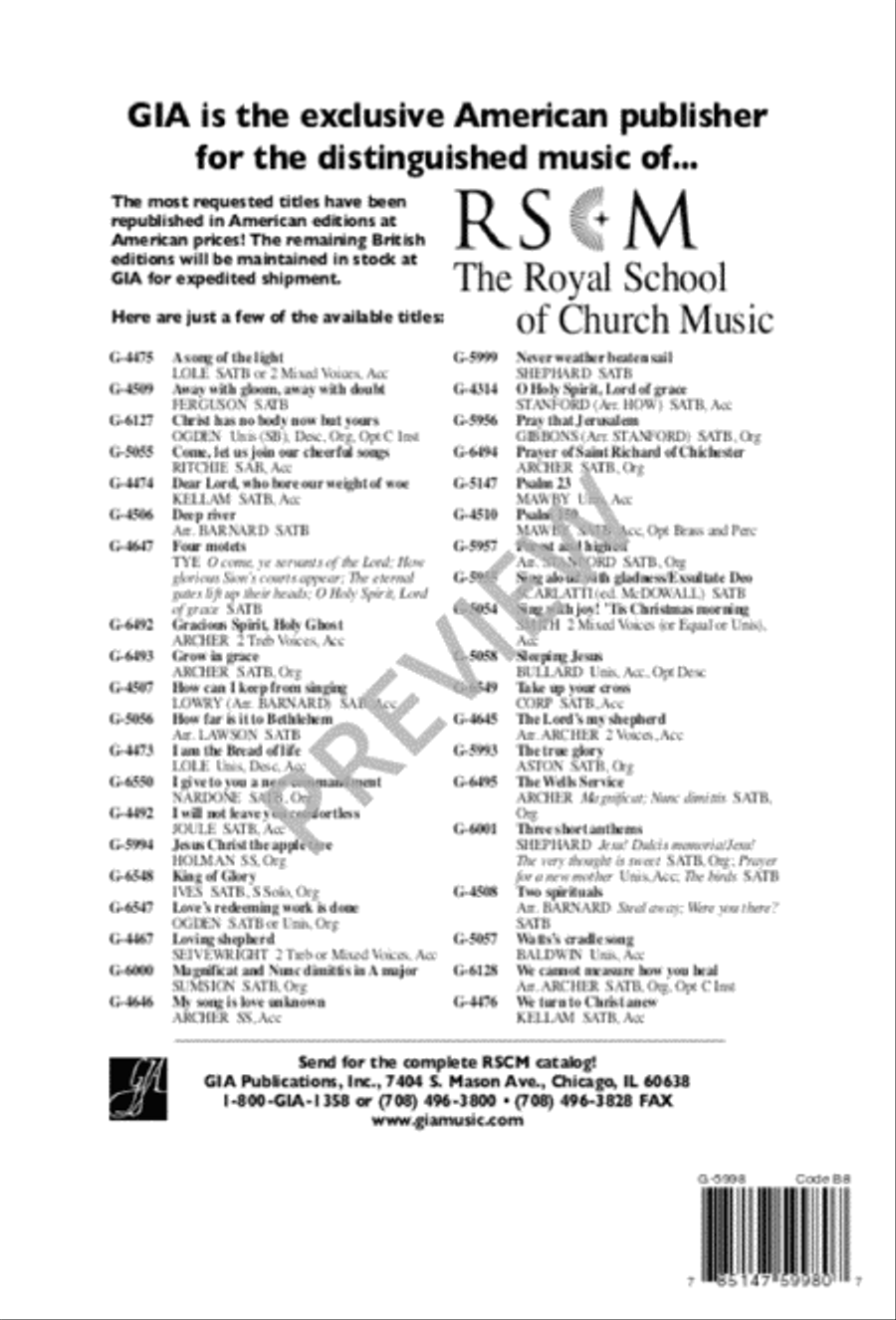 O mysterium ineffabile / Love Divine Unison Choir scores gallery preview page 2