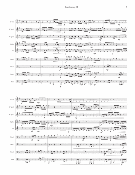 Brandenburg Concerto III - First Movement - arr. for 9 brass image number null
