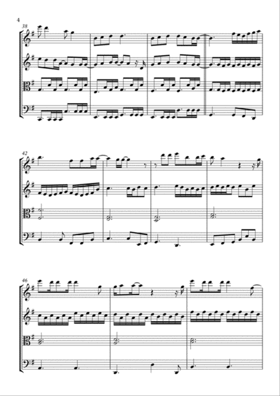 You And Me You And Me String Quartet scores gallery preview page 4