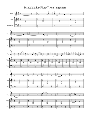 Tumbalalaika - Flute Trio Arrangement