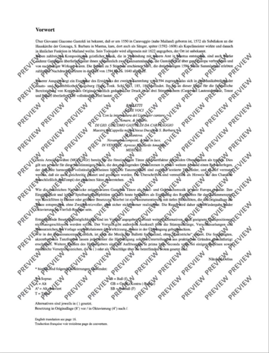 Balletti Recorder scores gallery preview page 17