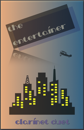 Book cover for The Entertainer by Scott Joplin, Clarinet Duet