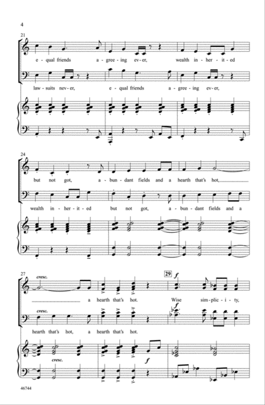 A Pleasant Life A Pleasant Life Choir scores gallery preview page 3