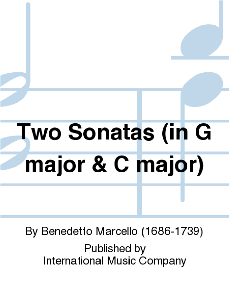 Two Sonatas (In G Major & C Major) Piano Accompaniment scores gallery preview page 1